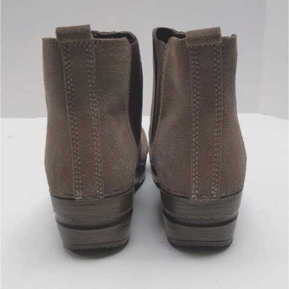 Sanita Taupe Suede Ankle Booties - Picture 7 of 12